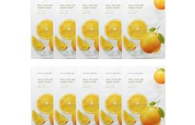 NATURE REPUBLIC - Real Nature Sheet Mask - Orange - 1pc (10ea) Set NATURE REPUBLIC - Real Nature Sheet Mask - Orange - 1pc (10ea) Set