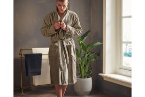 Rituals Super Smooth Cotton Bathrobe Men Sand XL
