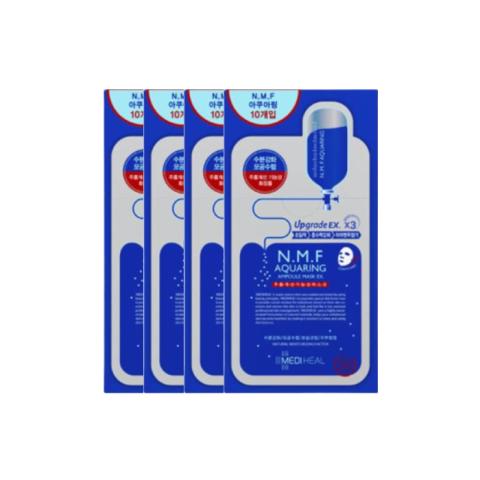 Mediheal Set de N.M.F Aquaring Masque Ampoule EX - 10pièces (4ea)