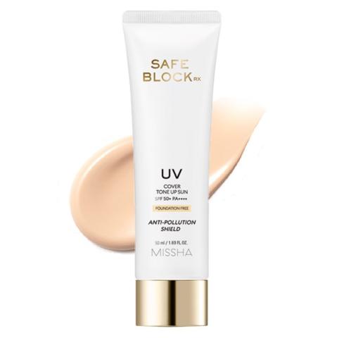 MISSHA - Safe Block RX Cover Tone Up Sun (SPF50 + PA ++++) - 50ml MISSHA - Safe Block RX Cover Tone Up Sun (SPF50 + PA ++++) - 50ml