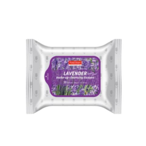 PUREDERM - Tissus démaquillants naturels - Lavender - 30pièce PUREDERM - Tissus démaquillants naturels - Lavender - 30pièce