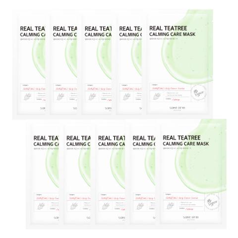 SOME BY MI - Real Masque de soin apaisant Teatree - 10pièces SOME BY MI - Real Masque de soin apaisant Teatree - 10pièces