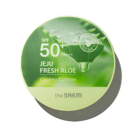 The Saem - Coussin rafraîchissant Jeju Fresh Aloe SPF 50+ PA+++ - 12g - Natural Beige